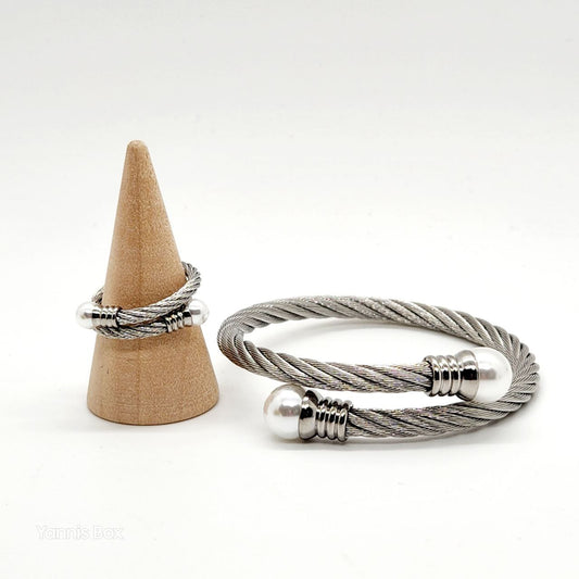 Rope Bracelet & Ring Set