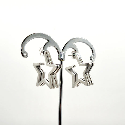 Triple Stars Earrings