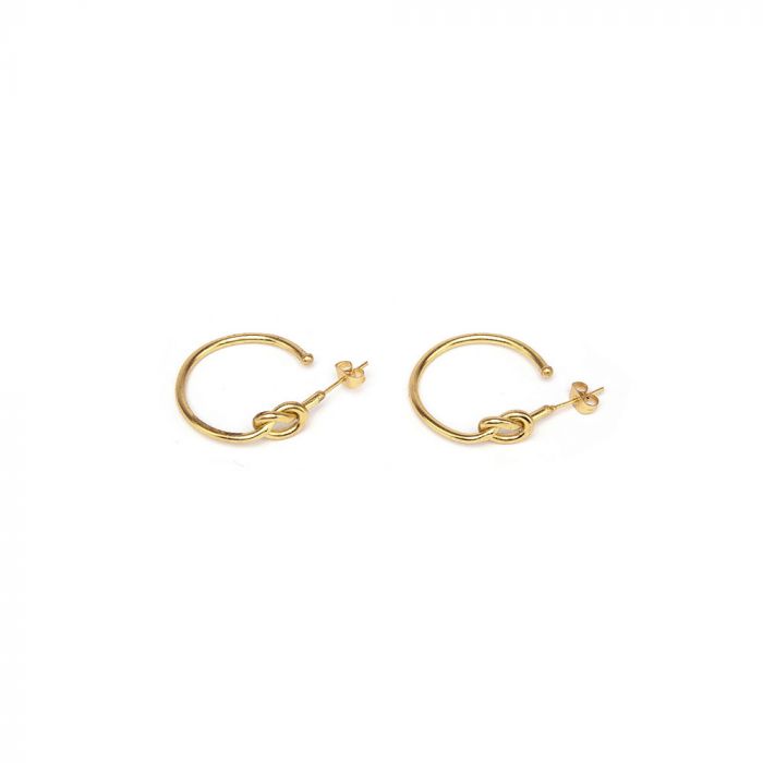 Knot Hoop Earrings